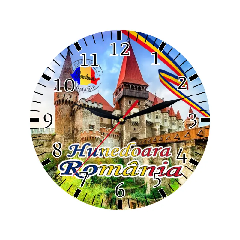 Hunedoara romania, ceas lemn de perete, model 41